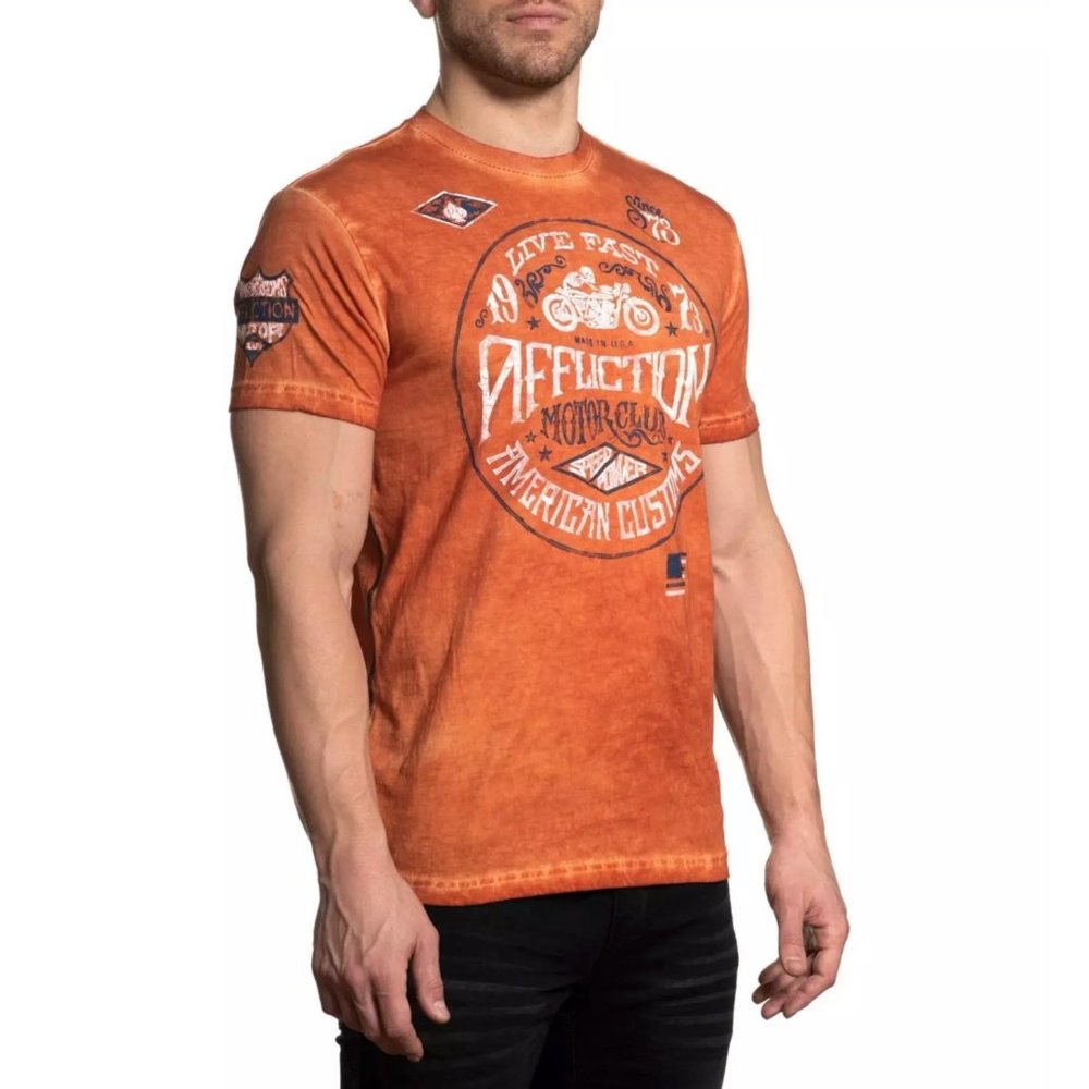 AFFLICTION Men's T-Shirt S/S AC CRUISER Premium Bl - Picture 6 of 9